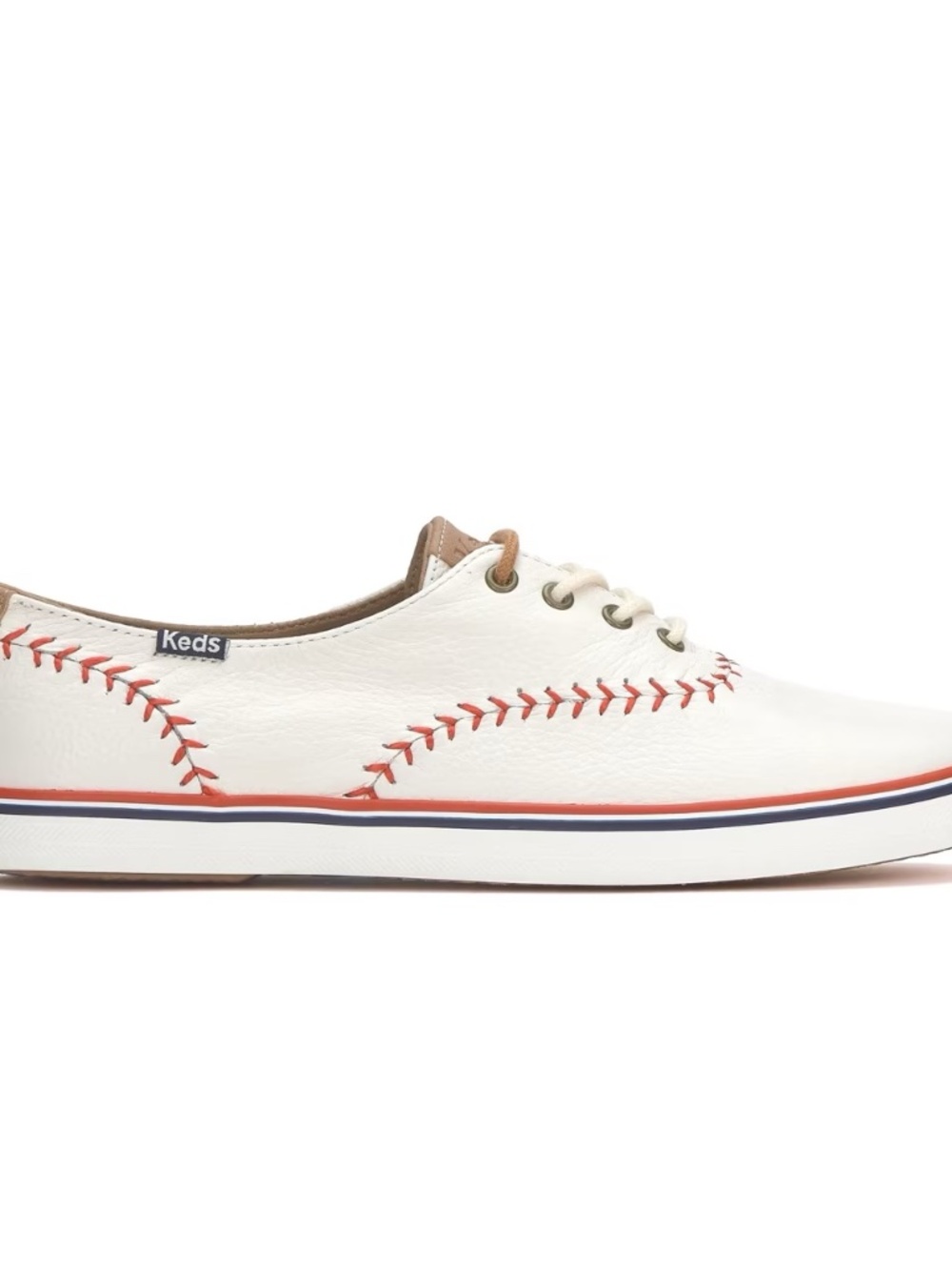 Keds Women's Champion Pennant Leather Lace Up Sneakers 8.5 NEW - Picture 2 of 3